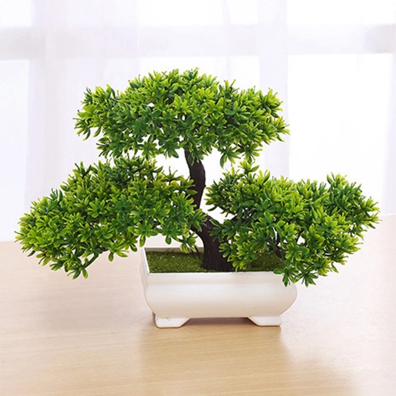 Bonsai Garden Table - 1 adet Yeşil Yapay Bitkiler Bonsai